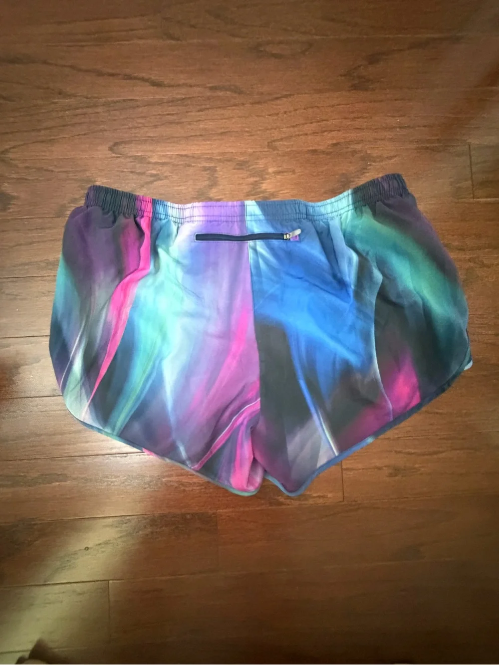 Nike Women's Multicolor Tie-Dye Athletic Shorts - Purple, Blue, Pink